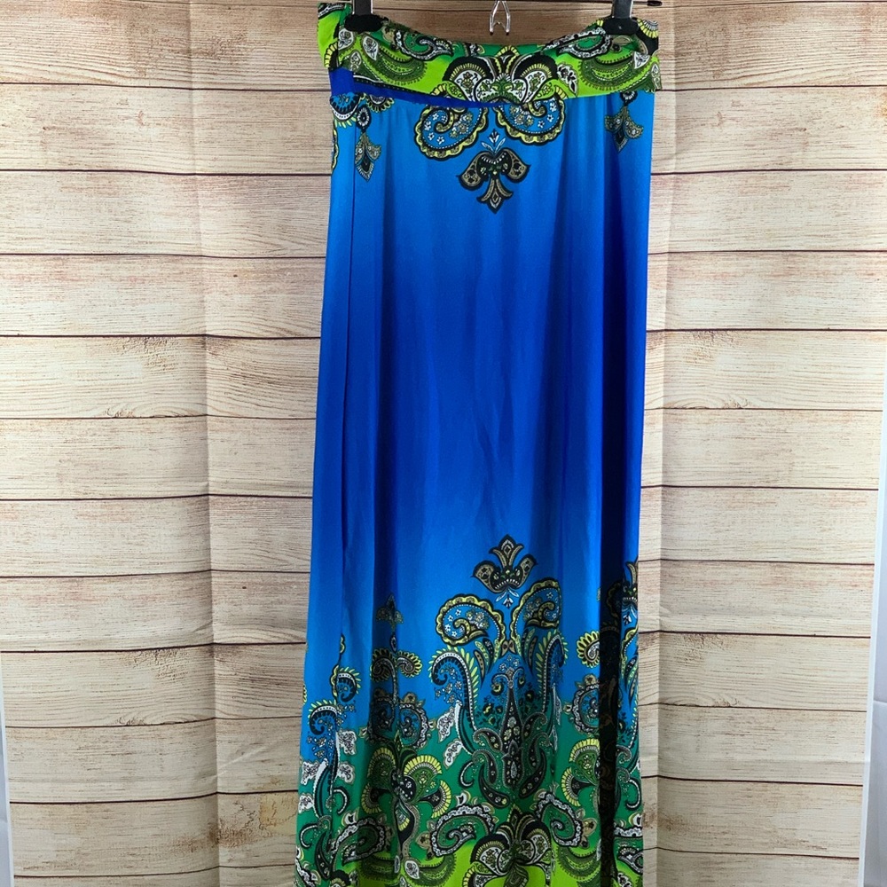 Venus Silky Skirt with Paisley Design